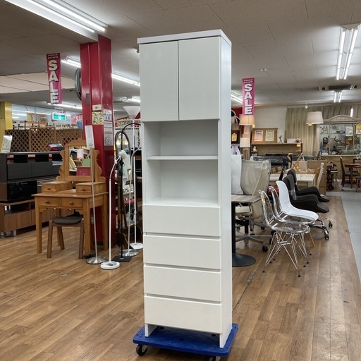 S111 ⭐ アルファタカバ ランドリー収納 スリムタイプ  奥行き30 幅60cm USED