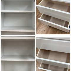S111 ⭐ アルファタカバ ランドリー収納 スリムタイプ  奥行き30 幅60cm USEDの画像