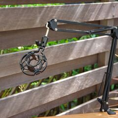 【USED】マイクアームスタンド/角度調整ブームアーム 卓上クランプ付き-②の画像