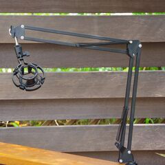 【USED】マイクアームスタンド/角度調整ブームアーム 卓上クランプ付き-②の画像