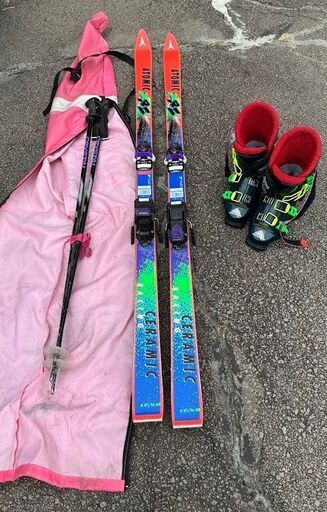 185サイズ スキーとストックとブーツセット
