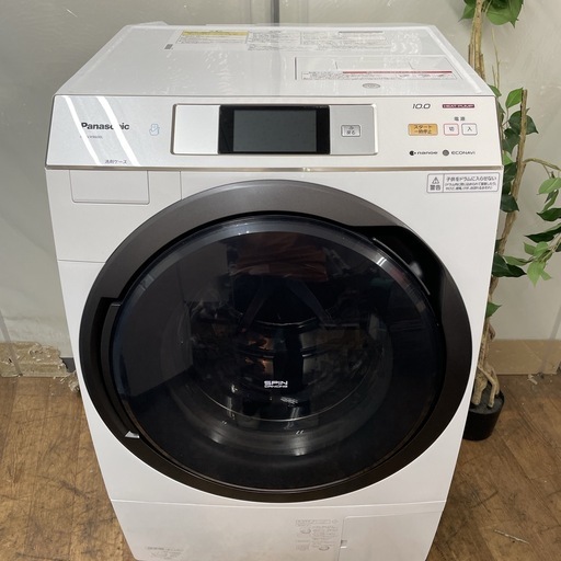R080 ☀️ ジモティー限定特別価格！ Panasonic ドラム式洗濯乾燥機 (洗濯：10.0㎏ 乾燥：6.0㎏) 15年製 NA