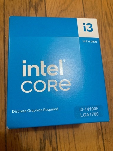 26日まで！【新品未使用品】 intel Core i3-14100F BOX