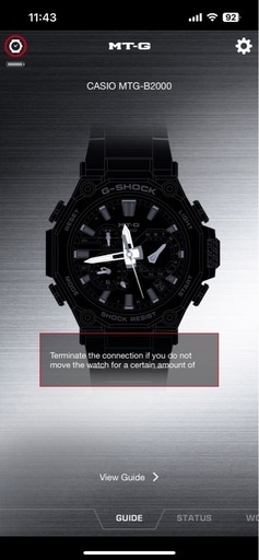 メンズ腕時計 G-SHOCK MTG-B2000です。