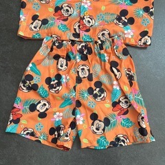 ミッキー半袖シャツセットアップ100cmの画像