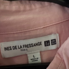 ユニクロ　イネス・ド・ラ・フレサンジュ　シアーコットンリラックスシャツの画像