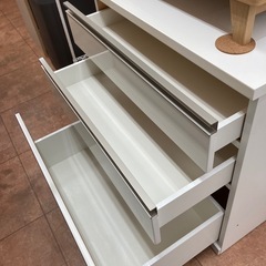 12/9 値下げ🤍NITORI ニトリ🤍キッチンカウンター🤍リガーレ🤍ホワイト🤍ハイグロス🤍2494の画像