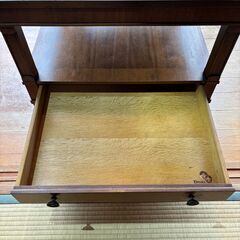 【 DREXEL HERITAGE/ドレクセル ヘリテイジ】 定価23万 トライユン エンド サイドテーブル マホガニー リビング ダイニング 書斎 寝室の画像