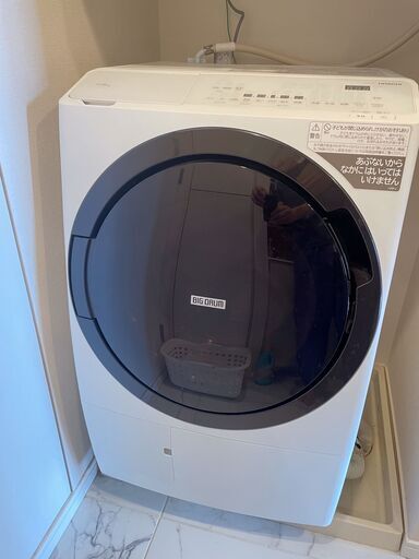 2022年製ドラム式洗濯機（日立BD-SX110G）