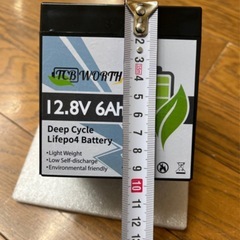 12.8v 6ah バッテリーの画像