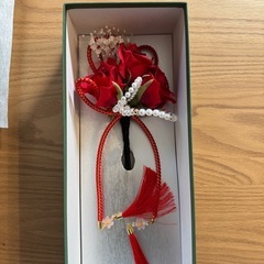 成人式3点セット ショール、髪飾り、帯あげの画像