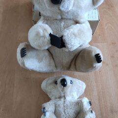 カワイイコアラの親子のぬいぐるみの画像