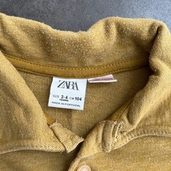 ZARAボタン付きシャツ104cmの画像