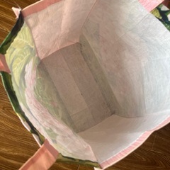 エコバッグ　紫陽花　ピンクの画像