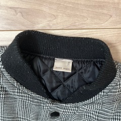 petit main チェック柄ジャケット110cmの画像
