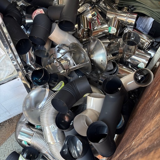 処分終了‼️新品未使用‼️薪ストーブ‼️60点以上‼️継手‼️先端‼️直色々‼️早い者勝ち‼️