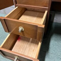 木製 ドレッサー 鏡台 昭和レトロ 幅91cm×奥行44cm×高さ160cm の画像