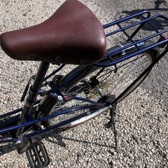 661、おしゃれママチャリ26インチブルー