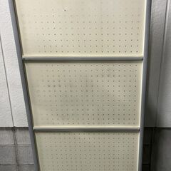 パーテーション キャスター付 スチール製 間仕切り 衝立 幅80cm×奥行42cm×高さ166cmの画像