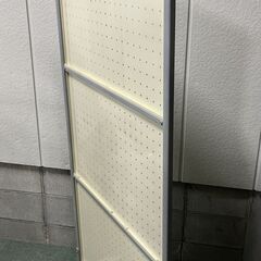 パーテーション キャスター付 スチール製 間仕切り 衝立 幅80cm×奥行42cm×高さ166cmの画像