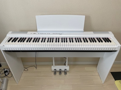 ヤマハP125ホワイト　純正スタンド&ペダル