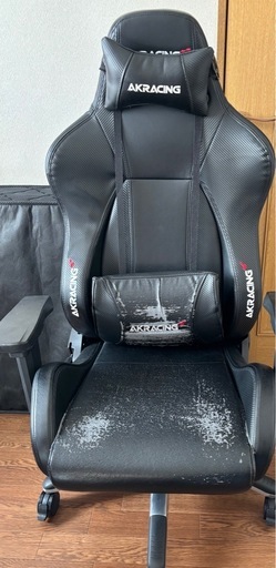 AKRacing オフィスチェア ゲーミングチェア Carbon Black カーボンブラック Premium 高耐久PUレザー 180度リクライニング