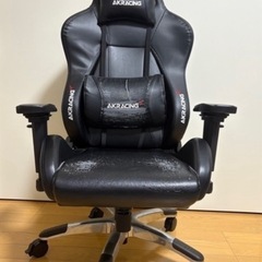 AKRacing オフィスチェア ゲーミングチェア Carbon Black カーボンブラック Premium 高耐久PUレザー 180度リクライニングの画像