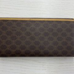 CELINE 長財布 マカダム柄 M15/2 ファッション小物 セリーヌ がま口 レザー ブラウン 札幌市手稲区の画像