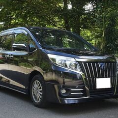 車検満タン エスクァイアハイブリッド Gｉブラックテラード トヨタセーフティセンス ナビ フルセグTV Bluetooth バックモニター 両側パワスラ スマートキー 黒本革シート シートヒーター フルエアロ クルコン LEDライト LEDフォグ ETC １オーナーの画像