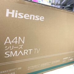 未開封!!! 未使用!!! ☆美品☆Hisense/ﾊｲｾﾝｽ ｽﾏｰﾄﾃﾚﾋﾞ ﾌﾙﾊｲﾋﾞｼﾞｮﾝ 液晶ﾃﾚﾋﾞ 40型 【ユーズドユーズ名古屋天白店】JM-008の画像