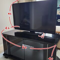 TV＋TV台セット(ORION製29型)の画像