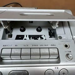 動作確認済み CDラジカセ aiwa CSD-W330 シルバーの画像