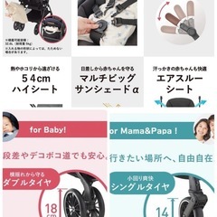 A型ベビーカー/コンビ/スゴカルスイッチ　エッグショックの画像
