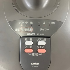 J466⭐️SANYO マイコンリビング扇　扇風機の画像