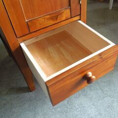 アンティーク調 キャビネット 電話台 ベッドサイドキャビネット 幅40cm 高さ85cm  札幌市東区 新道東店の画像