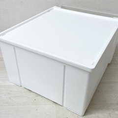 ①【中古品】ニトリ NITORI 組み合わせ可能 収納ケース 衣類ケース リビング収納 ホワイトの画像