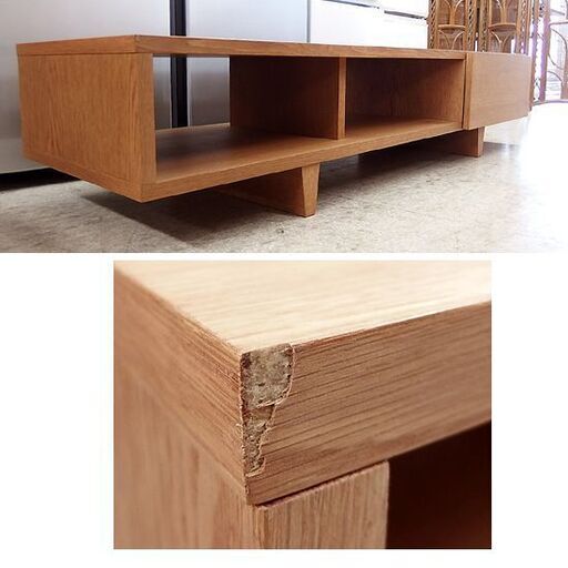 unico テレビ台 幅150㎝ CORSO コルソ AVボード 販売済み オーク材