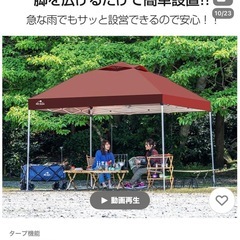 取引中　テントタープ3M要補修の画像