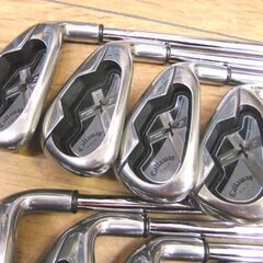 ゴルフクラブ アイアン 8本セット Callaway キャロウェイ X18 PRO SERIES 5～9番 PW AW SW 中古 NSPRO 950GH STIFF 厚別店の画像