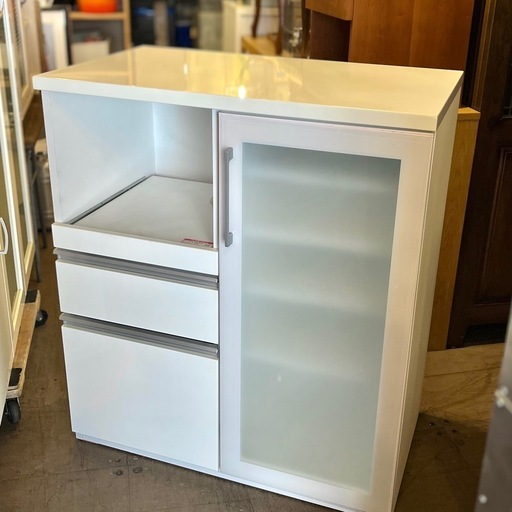 《売約済》【武蔵小山店】ニトリ NITORI キッチンカウンター ポスティア収納棚 キッチンボード レンジボード キッチン収納