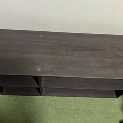 ダークブラウン 木製 棚　幅約90cmの画像