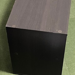 ダークブラウン 木製 棚　幅約90cmの画像