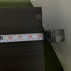 ダークブラウン 木製 棚　幅約90cmの画像