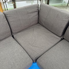 ソファー  ロータイプ  茶色の画像