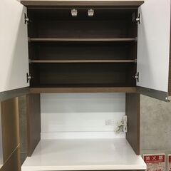 ★リユースのサカイ横浜南店★YM1463  レンジボード ブラウン W80×D51×H201 クリーニング済みの画像