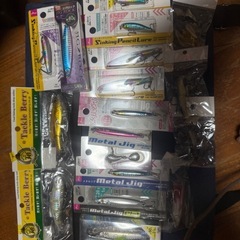 値下げ未使用ルアーロッド、ルアー、イカエギ、セットの画像