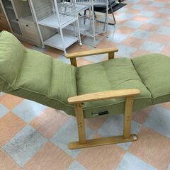 【ｼﾞｬﾝｸﾞﾙｼﾞｬﾝｸﾞﾙ金沢店】一人掛けソファー ライトグリーン  W(幅)61×D(奥行き)66×H(高さ)103cm  ※クリーニング済みの画像