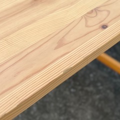 【武蔵小山店】《A》無印良品 MUJI パイン材 テーブル デスク 折りたたみ式 フォールディング サイドテーブル ナチュラル  折り畳み 折りたたみ コンパクト 持ち運び アウトドア の画像