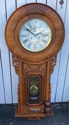 【14363】掛時計　beacon 31DAY 稼働品