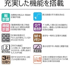 カシオ 電卓 12桁  ジャストタイプの画像